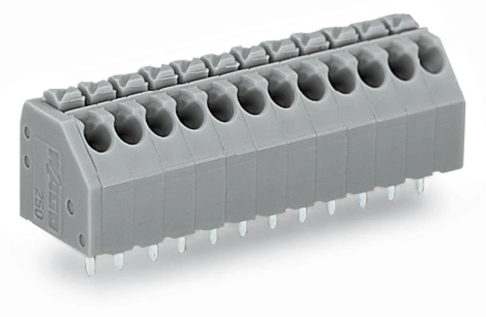 WAGO Opružni blok s stezaljkama 1.50 mm broj polova 10 sive boje 120 komada slika