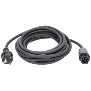 as - Schwabe mrežni priključni kabel za pretvarače, 2 m gumenog crijevnog kabela H07RN-F 3G1.5 AS Schwabe 71870 struja kabel za napajanje crna 2 m slika