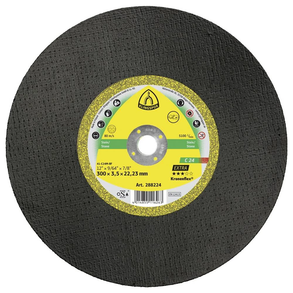Klingspor C 24 Extra 288224 rezna ploča ravna 300 mm 10 kom. kamen, beton slika
