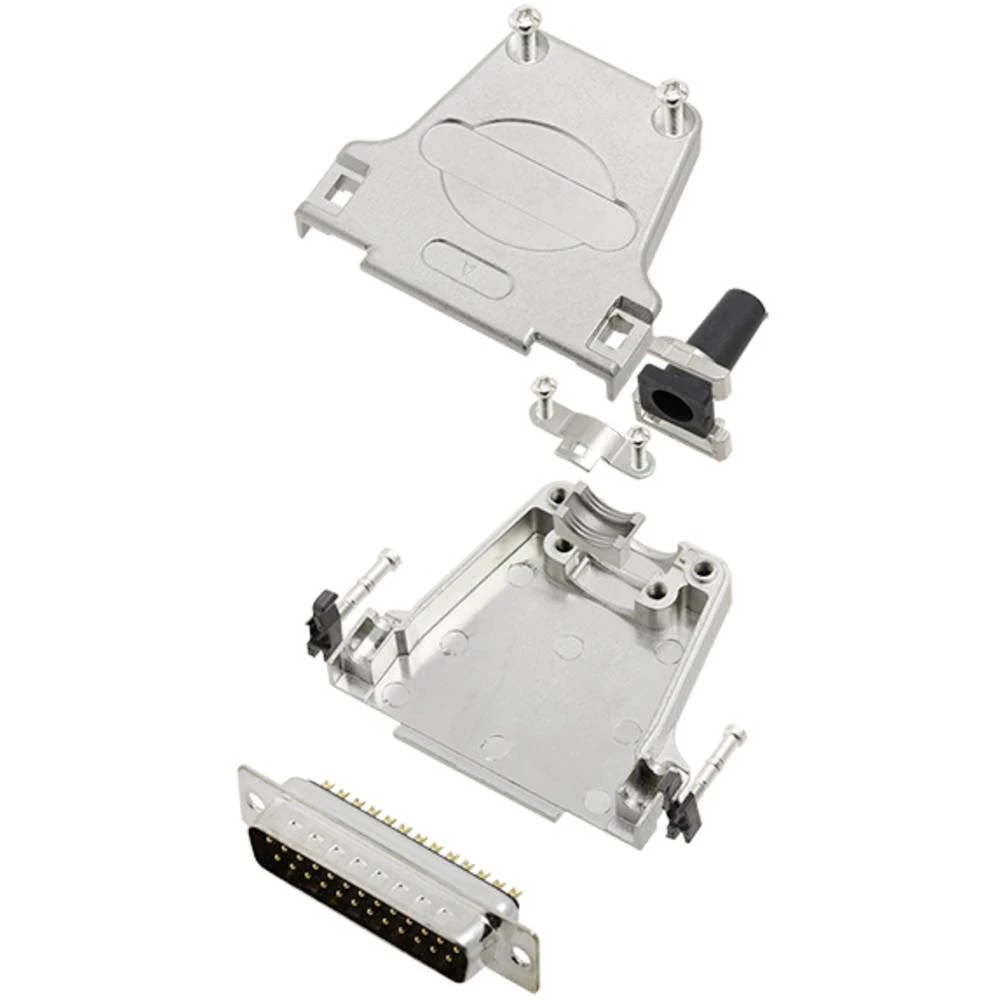 Komplet D-SUB pinskih konektora 180 ° Broj polova: 25 Lemni kup TRU COMPONENTS TCDTZF25DMPK 1 ST slika