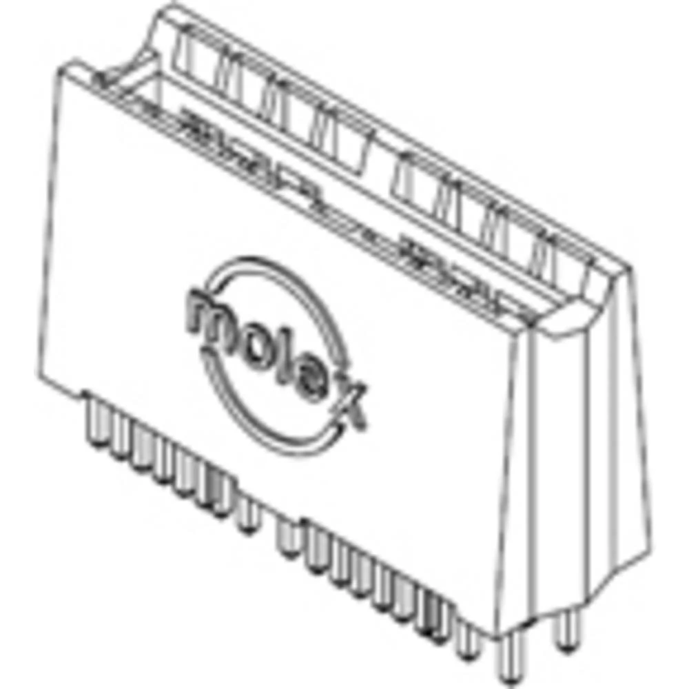 Molex kućište utičnice za tiskanu pločicu    457190004 1 St. slika