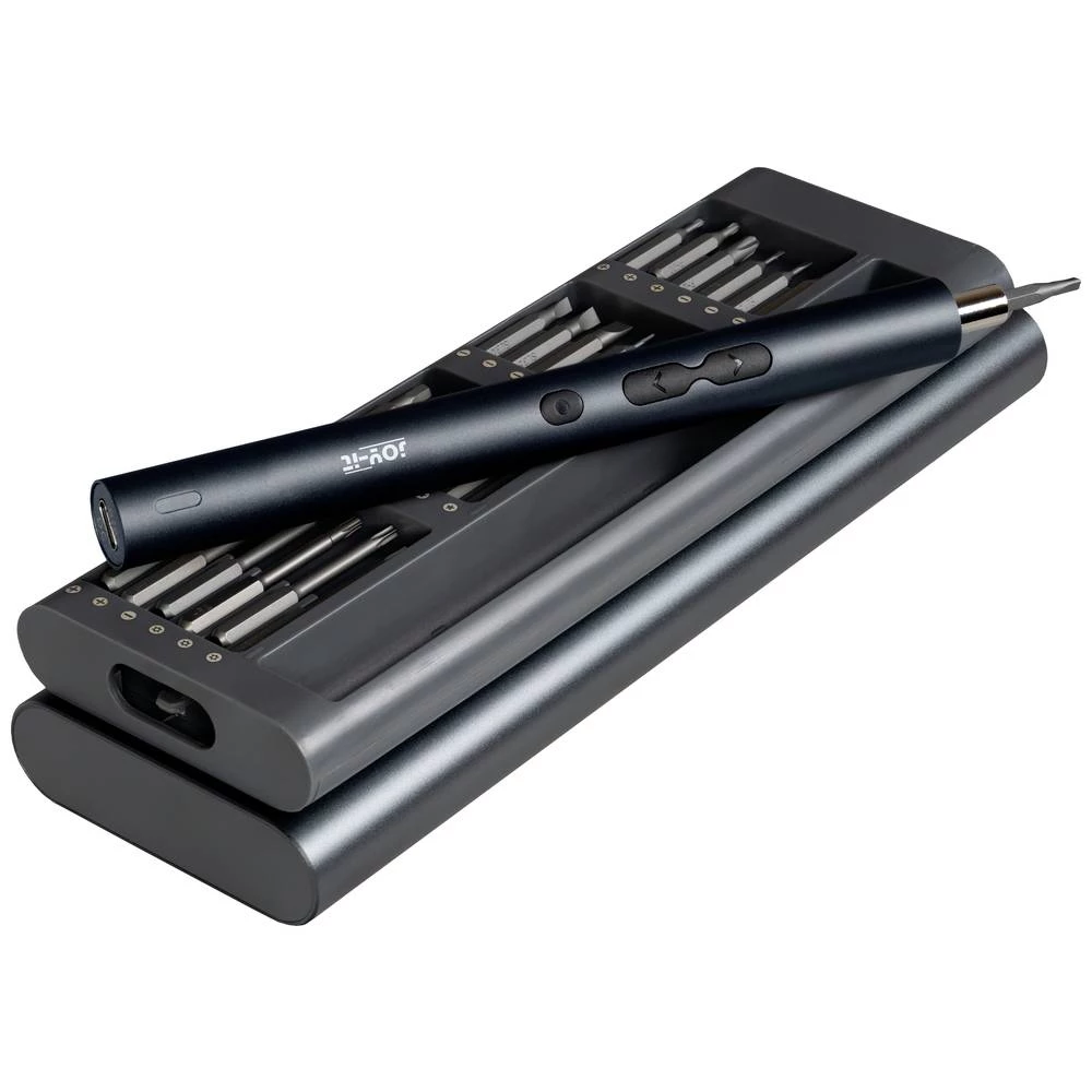 Joy-it WE-0002 set alata odvijač, akumulatorski višenamjenski alat magnetska, u kovčegu 62-dijelni slika