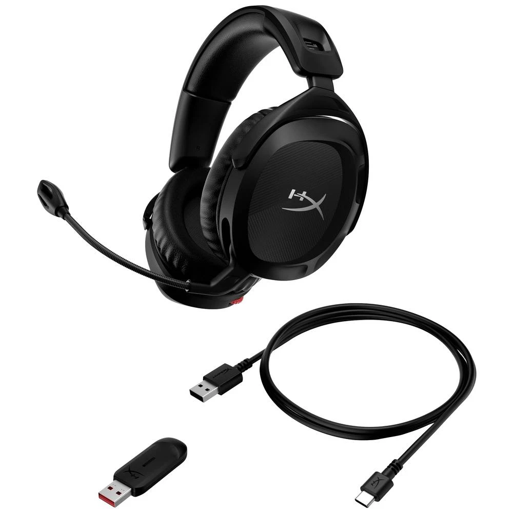 HyperX Cloud Stinger 2 Wireless igre Over Ear Headset bežični stereo crna slika