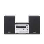 Panasonic SC-PM254EG-S stereo uređaj Bluetooth®, CD, DAB+, UKW, USB,  2 x 10 W crna, srebrna