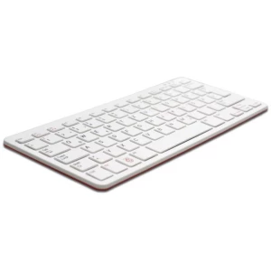 Raspberry Pi® Raspberry Tastatur weiß USB tipkovnica njemački, qwerty, Windows ® bijela, crvena USB hub slika