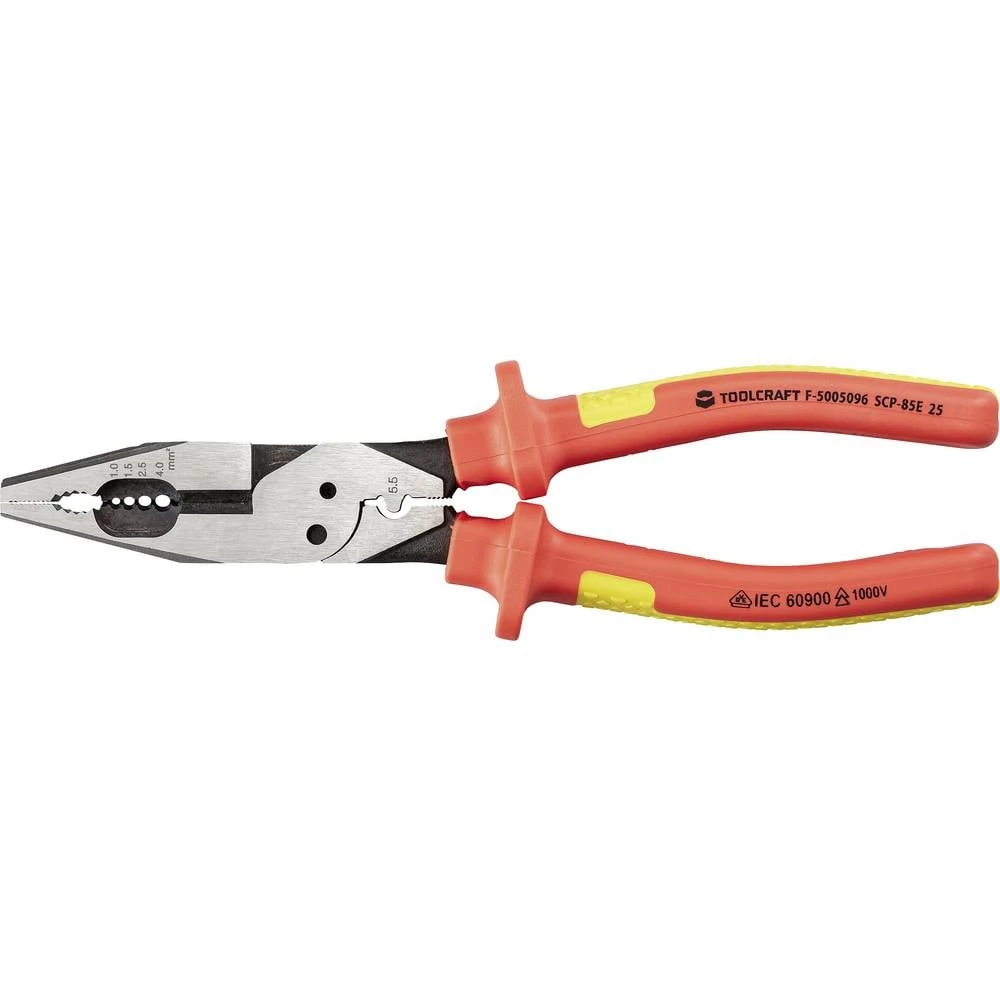 TOOLCRAFT TO-10187133 VDE elektroinstalacijaska kliješta 1.5 do 5.26 mm² slika