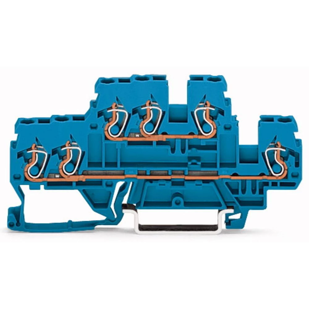 WAGO 870-534 dvokatna prolazna stezaljka 5 mm opruga Dostupnost: n, n plava boja 50 St. slika