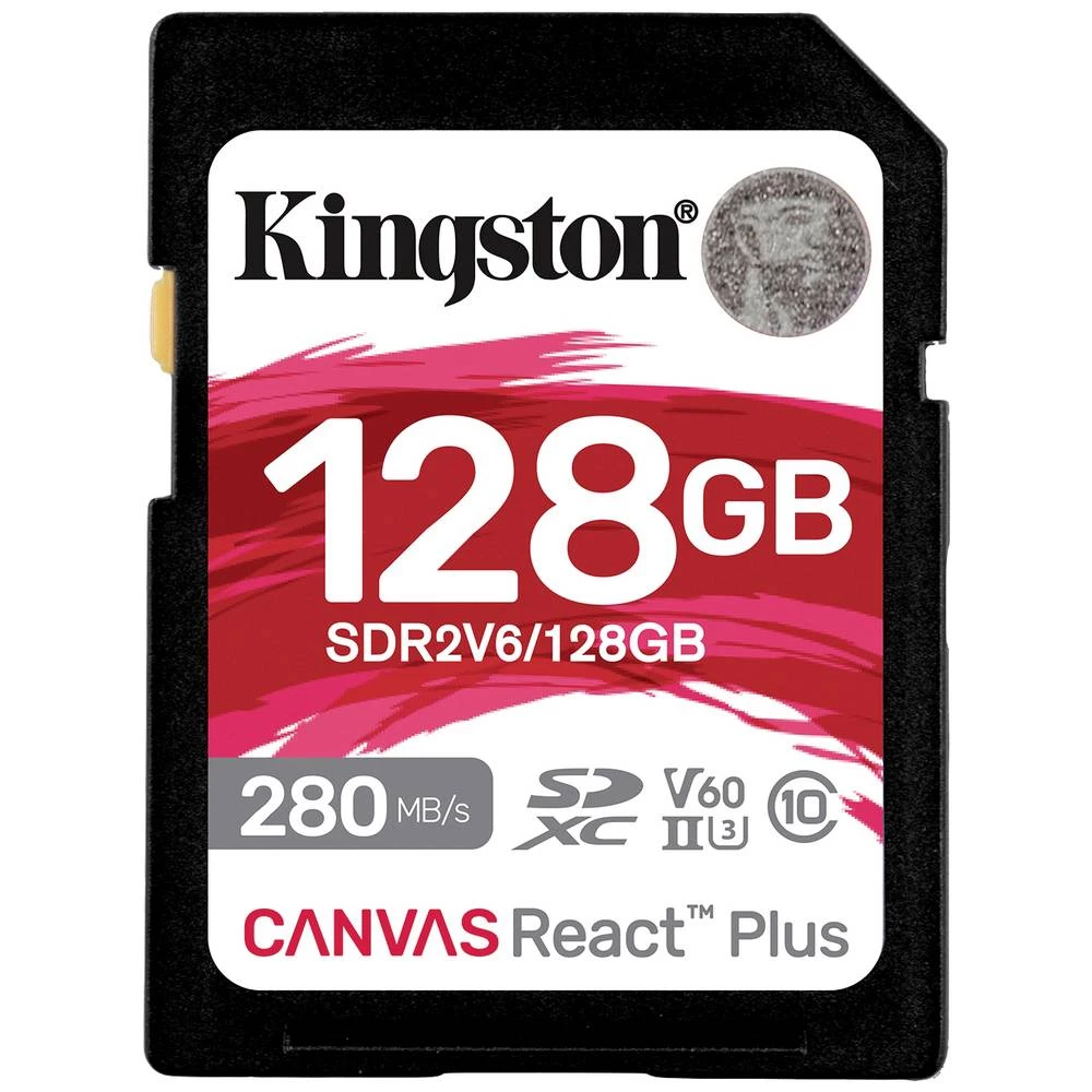 Kingston Canvas React Plus sdxc kartica maloprodaja 128 GB Class 10 UHS-II, v60 Video Speed Class slika