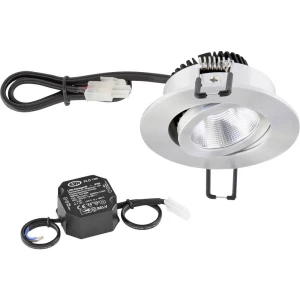 EVN  PC20N61402 LED ugradna svjetiljka   6 W toplo bijela aluminij boja slika