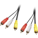 LINDY Composite Cinch AV priključni kabel [3x muški cinch konektor - 3x muški cinch konektor] 1.00 m crna
