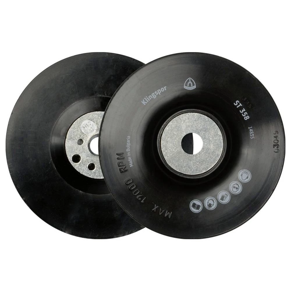 Klingspor 14838 ST 358 FI podložna ploča, navoj 115 mm M 14 promjer 115 mm slika