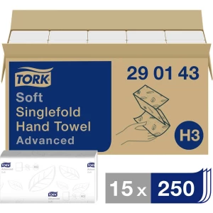TORK 290143 papirnati ručnici (D x Š) 23 cm x 22.60 cm bijela 15 x 250 listova/paket 3750 St. slika