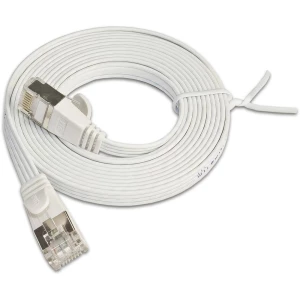 LAN (RJ45) Mreža Priključni kabel CAT 6 U/FTP 2 m Bijela plosnati Slim Wirewin slika