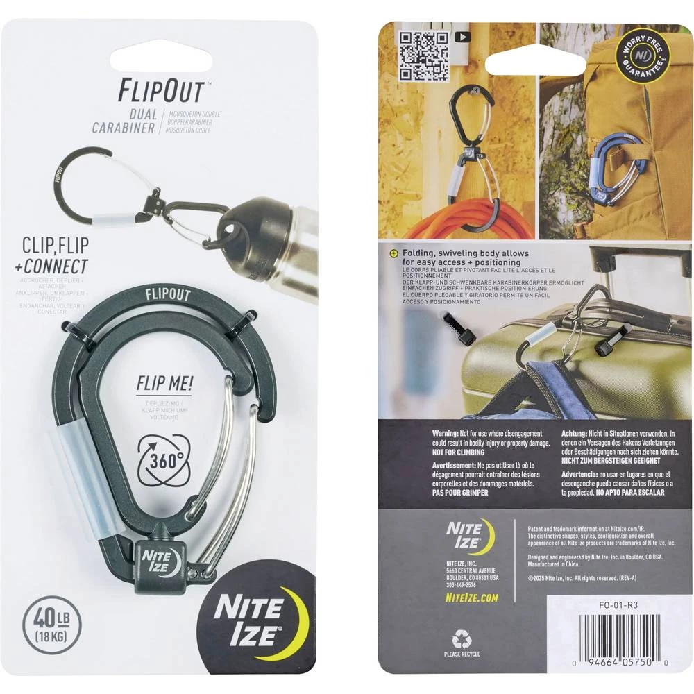 NITE Ize NI-FO-01-R3 karabiner 94.5, 166 mm, mm x 68.3 mm 1 kom. slika
