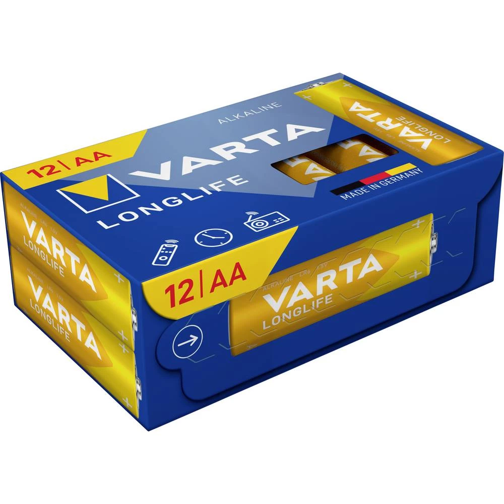 Varta VARTA Longlife AA Cube Pack12 mignon (AA) baterija alkalno-manganov 1.5 V 12 St. slika