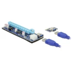 Delock  PCIe usponski kabel    PCIe x16 utičnica, USB-A utičnica  0.60 m  plava boja    41426