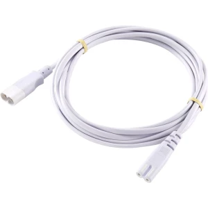 Basetech XR-1638067 struja produžni kabel bijela 2.00 m slika