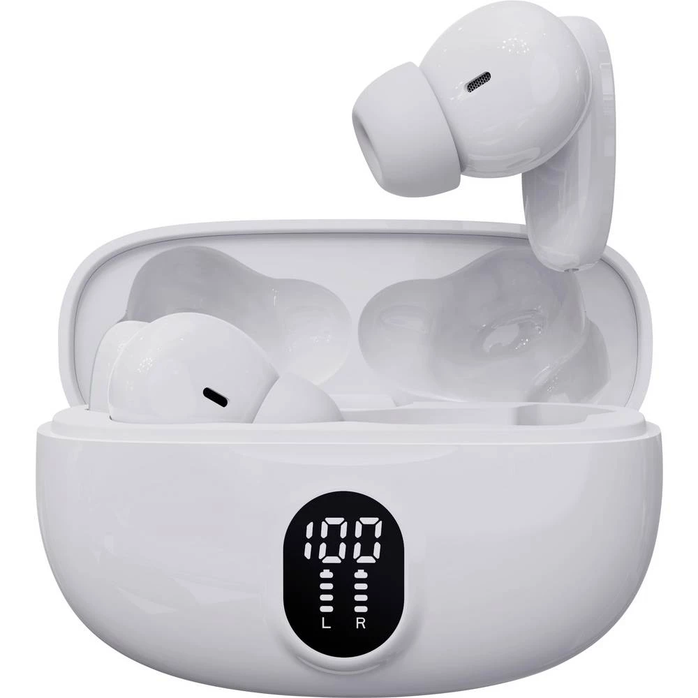 Denver TWE-57W WHITE mobilni uređaj In Ear slušalice Bluetooth® stereo bijela slika