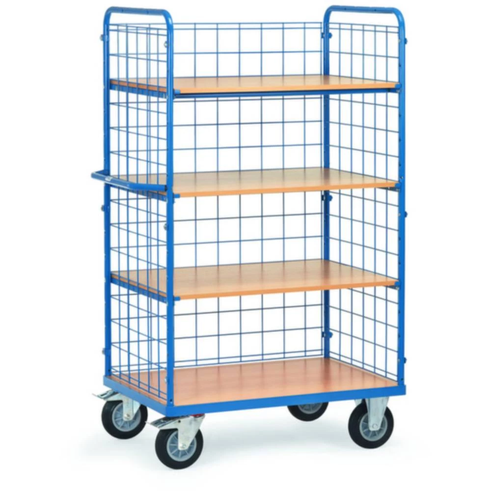 Fetra Hauptartikel 8412-1 etažna kolica čelik obložen s prahom Opterećenje (maks.): 500 kg briljantno-plava (RAL 5007) b slika