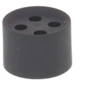 Wiska MFD 20/04/030 višestruki uložak za brtvljenje otporno na udarce, sa zaštitom od potega   M20  plastika crna (RAL 9005) 25 St. slika