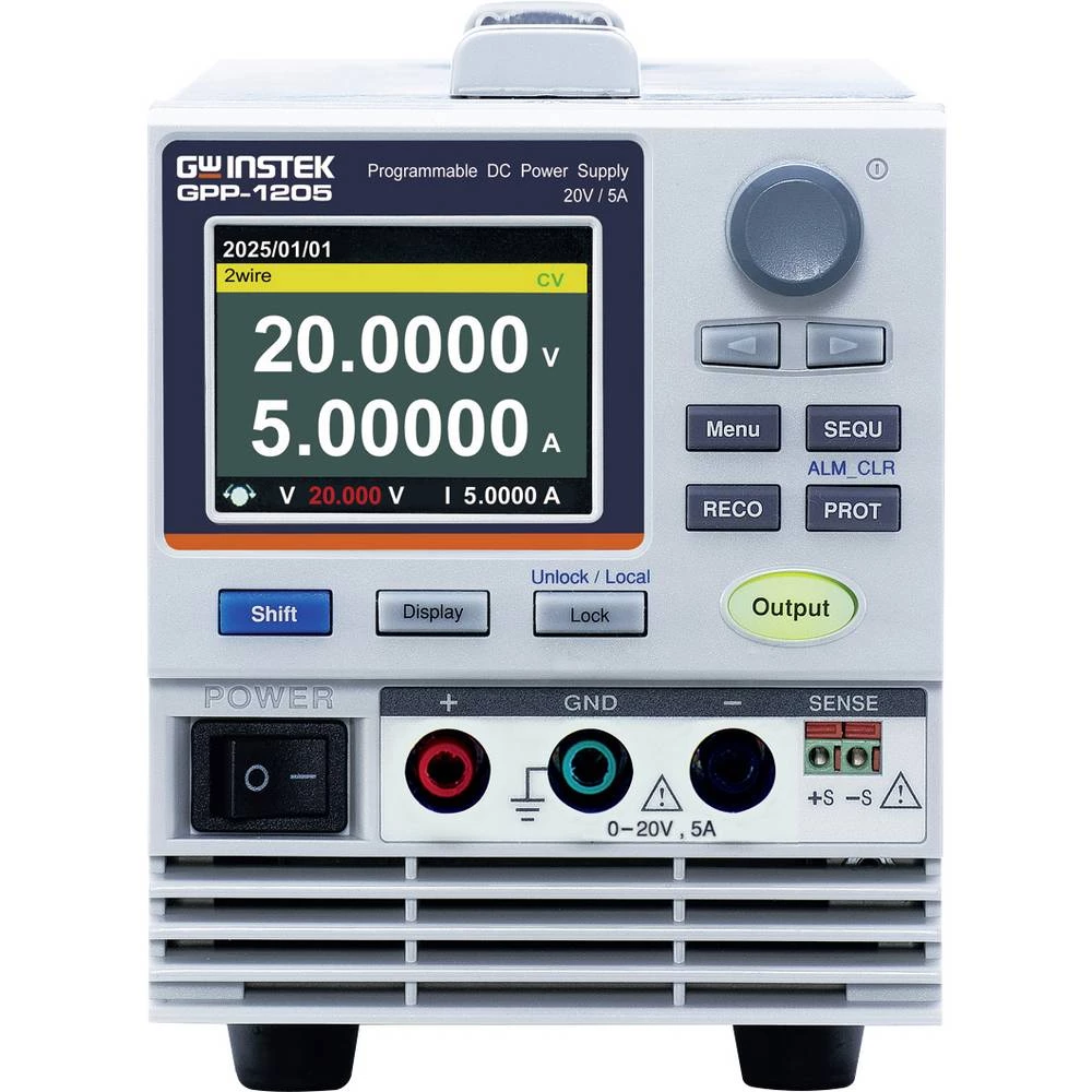 GW Instek GPP-1205 (GPIB) laboratorijsko napajanje, podesivo 0 - 20 V 0 - 5 A 100 W USB, LAN, GPIB programabilno Broj iz slika