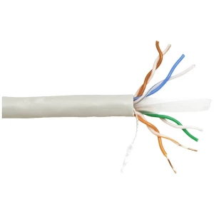 Value 21.99.0995 mrežni kabel cat 6 U/UTP siva 300 m slika