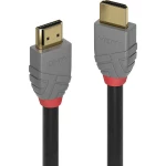 LINDY HDMI priključni kabel 7.50 m 36966 pozlaćeni kontakti antracitna boja, crna, crvena [1x muški konektor HDMI - 1x m