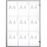 Maul Izlog MAULextraslim Upotreba za papirni fomat: 9 x DIN A4 Interijer 6820908 Aluminijum Srebrna 1 ST