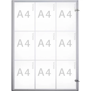 Maul Izlog MAULextraslim Upotreba za papirni fomat: 9 x DIN A4 Interijer 6820908 Aluminijum Srebrna 1 ST slika