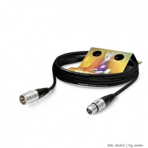 Hicon SGHN-1000-SW XLR priključni kabel [1x XLR utičnica 3-polna - 1x XLR utikač 3-polni] 10.00 m crna slika