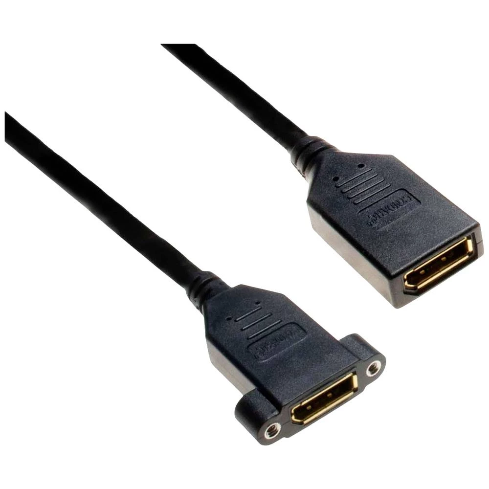 Lyndahl DisplayPort adapterski kabel DisplayPort utikač 0.2 m crna LKPK019-02 pozlaćeni kontakti DisplayPort kabel slika