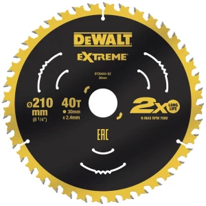 Dewalt  DT20433-QZ list kružne pile 210 x 30 x 2.4 mm Broj zubaca (po inču): 40 1 St. slika