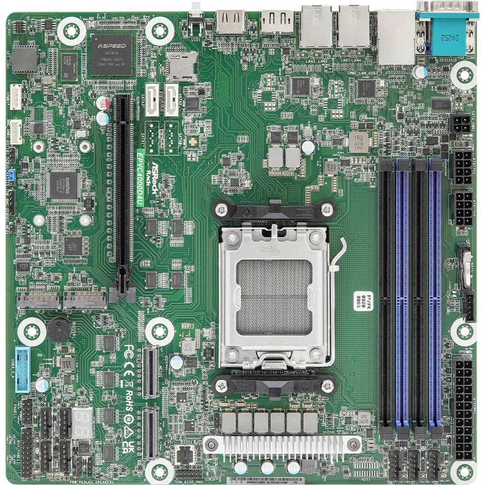ASRock EPYC4000D4U matična ploča Baza AMD AM5 Faktor oblika (detalji) Micro-ATX slika