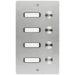 Grothe 55404 tipka za zvono s natpisnom pločicom, osvjetljeno nehrđajući čelik V2A