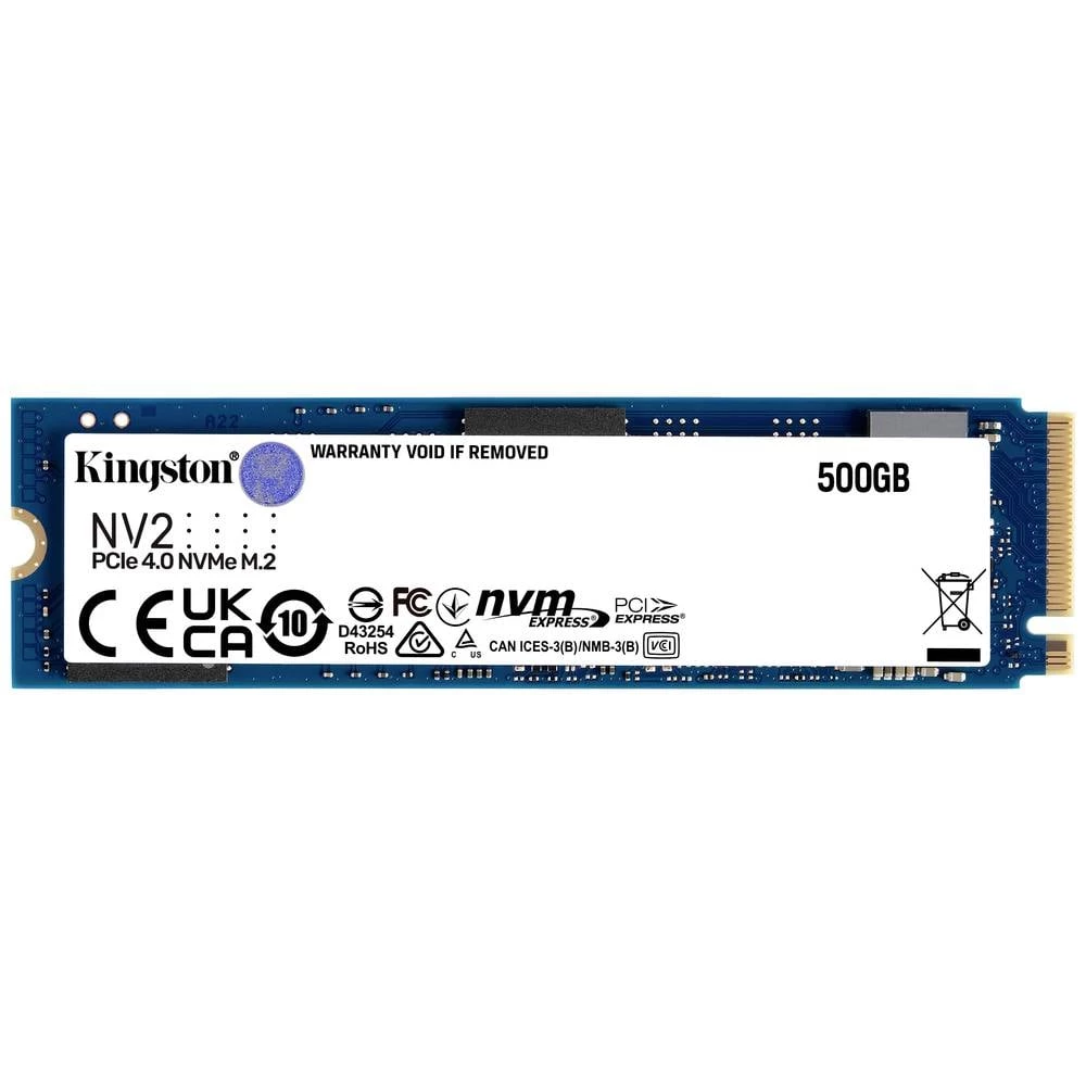Kingston NV2 500 GB unutarnji M.2 PCIe NVMe SSD 2280 PCIe NVMe 4.0 x4 maloprodaja SNV2S/500G slika