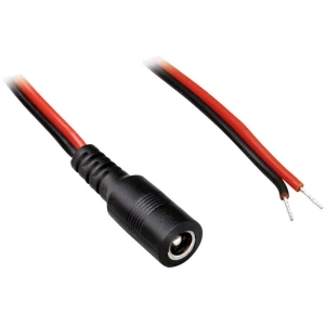 TRU COMPONENTS Niskonaponski priključni kabel - 5.50 mm 2.10 mm 0.50 m 1 ST slika
