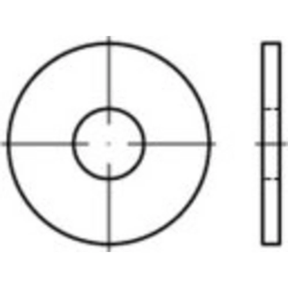 Podložna pločica DIN 9021 Titan 1 ST TOOLCRAFT 9021T08,4 TO-6606726 slika