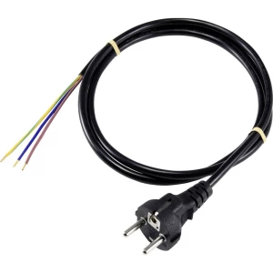 Sygonix SY-5043490 struja priključni kabel  crna 1.50 m slika