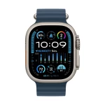 Apple Watch Ultra 2 GPS + Cellular, kućište od 49 mm od titana s plavim oceanskim pojasom Apple Watch Ultra 2 GPS + Cellular 49 mm kućište od titana Ocean Band plava boja