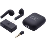 Igraće naglavne slušalice sa mikrofonom Bluetooth, USB C Bežične Ready2 R2GMSWTWS U ušima Crna