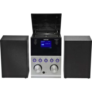 Denver MDA-260 stereo uređaj Bluetooth, DAB+, ukw, USB, aux, uklj. daljinski upravljač 2 x 4.5 W crna slika