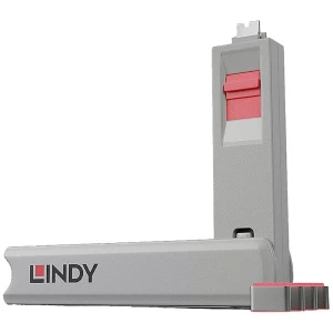 LINDY Zaključavanje USB-C™ priključka  4-dijelni komplet ružičasta  uklj. 1 ključ 40425 slika