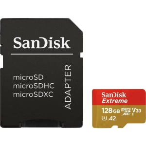microSDXC kartica 128 GB SanDisk Extreme™ Class 10, UHS-I, UHS-Class 3, v30 Video Speed Class A2 standard slika