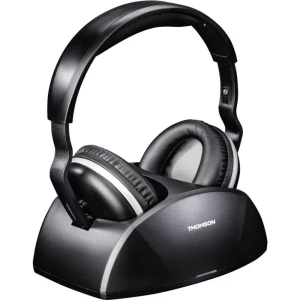 Thomson    WHP3321BK    bežični    tv    over ear slušalice    preko ušiju    kontrola glasnoće    crna/srebrna slika