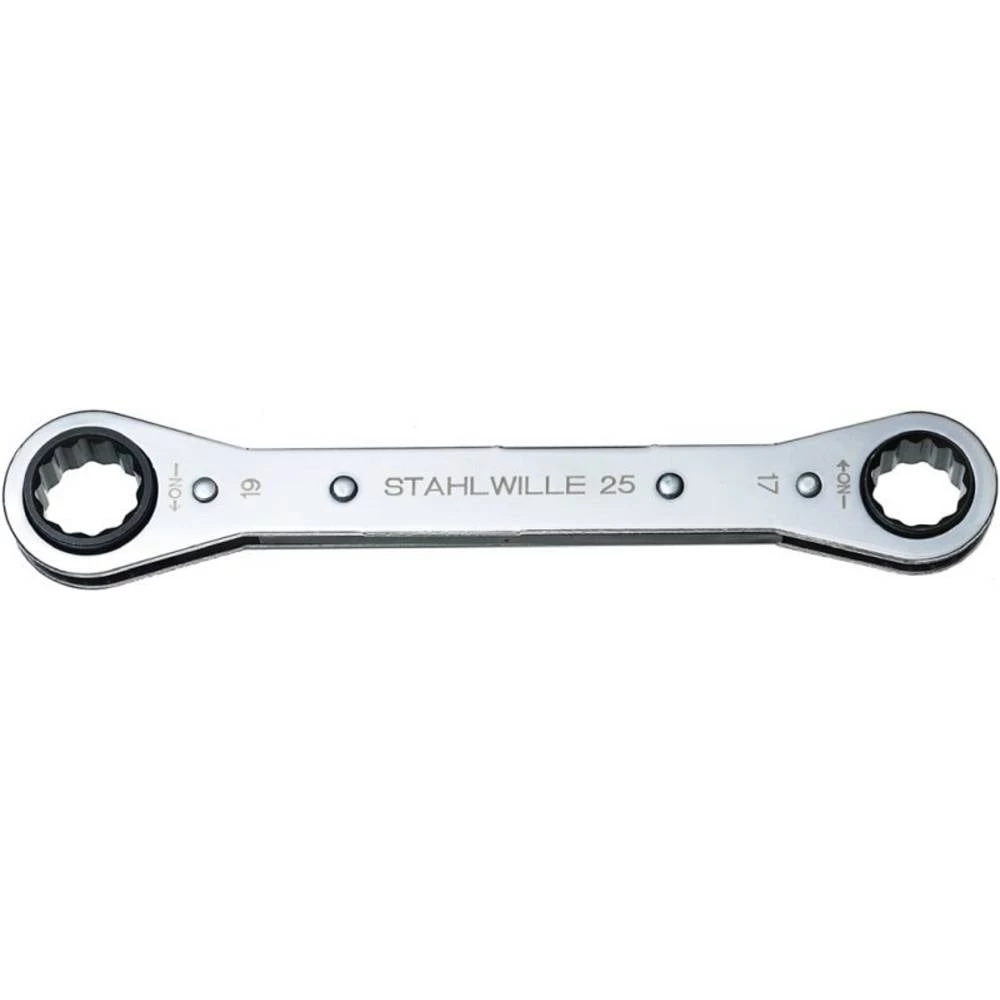 Stahlwille 41131213 25 12 X 13 RATSCHENRINGSCHLUESSEL komplet dvostrukih prstenastih ključeva s račnom Veličina ključa ( slika