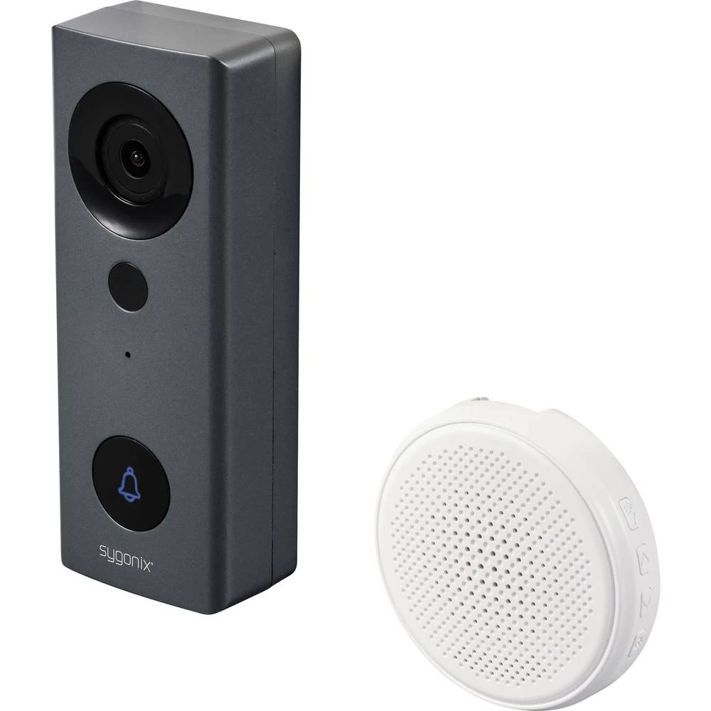 Sygonix IP video portafon WLAN, bežični 2-žičani odašiljač siva, bijela slika