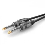 Hicon HBA-6M-0300 utičnica audio priključni kabel [1x klinken utikač 6.3 mm (mono) - 1x klinken utikač 6.3 mm (mono)] 3.