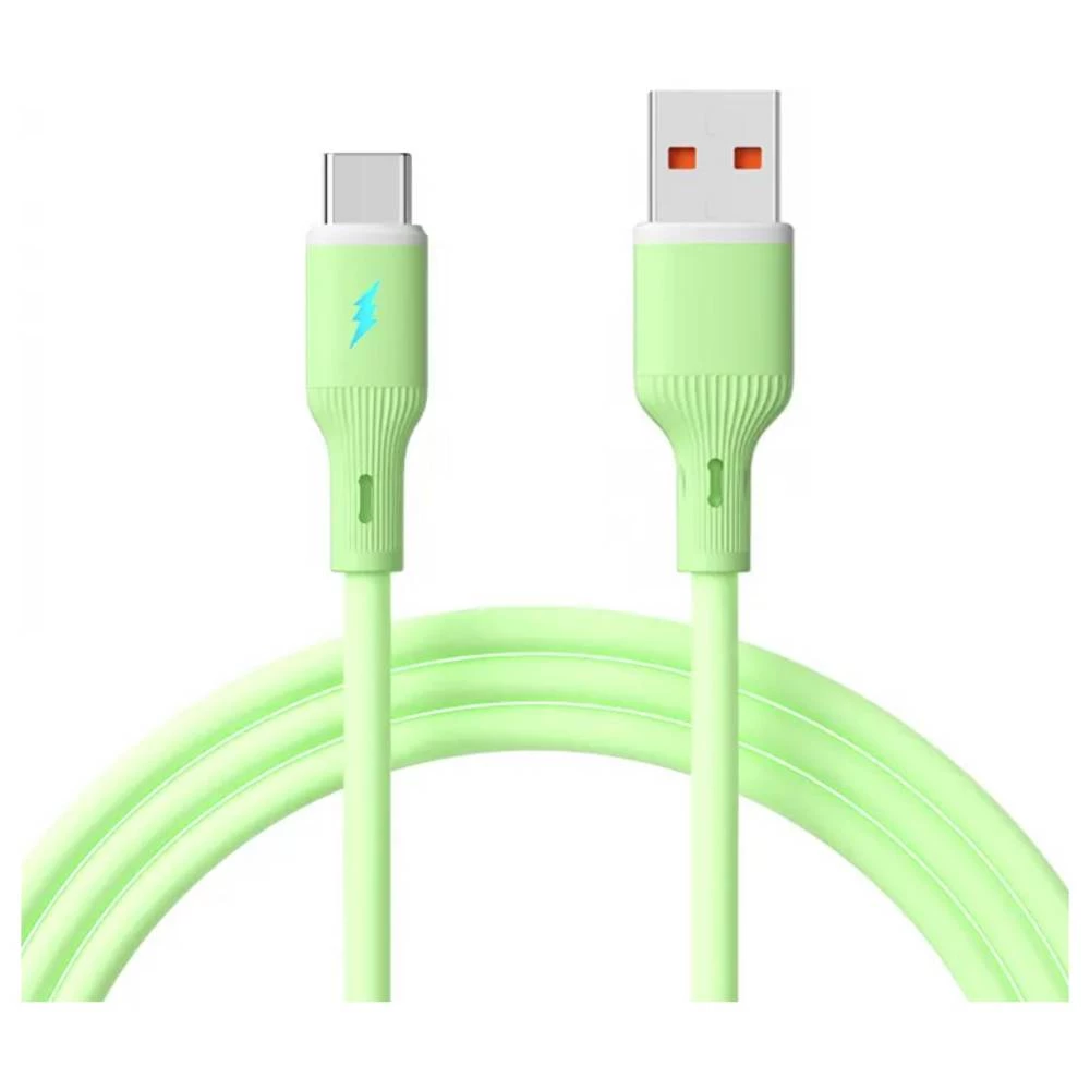 Akyga USB kabel USB-A utikač, USB-C® utikač 1 m zelena AK-USB-64 slika
