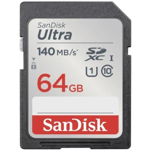 SanDisk SDXC Ultra 64GB (Class 10/UHS-I/140MB/s) sdhc kartica 64 GB UHS-Class 1 vodootporan, otporan na udarce slika