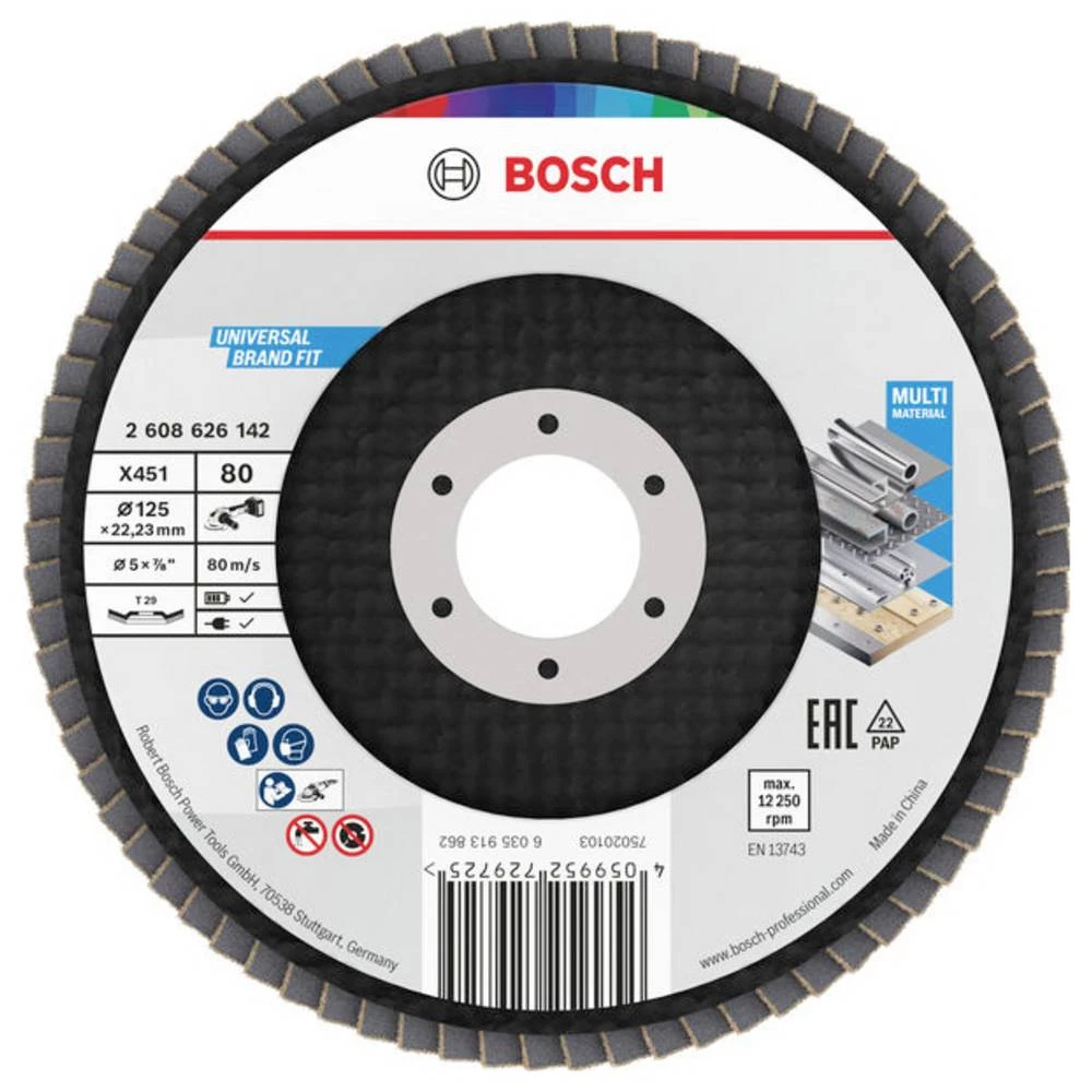 Bosch Accessories 2608626142 lamelna brusna ploča promjer 125 mm Promjer bušotine 22.23 mm 1 kom. slika